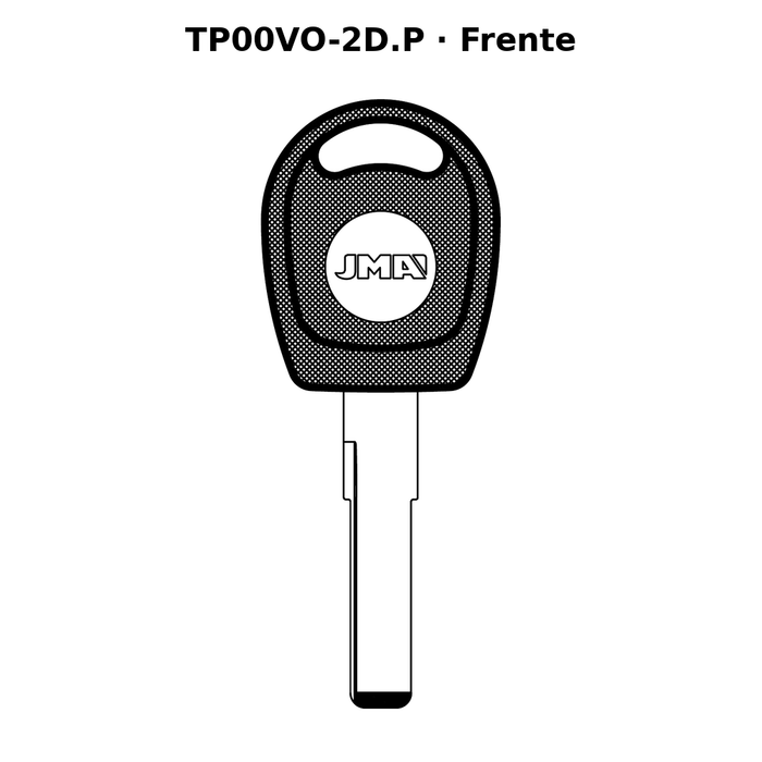 Llave en blanco TP00VO-2D.P - frente