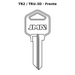 Llave en blanco TR2 / TRU-3D - frente