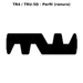 Llave en blanco TR4 / TRU-5D - perfil (ranura)