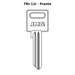 Llave en blanco TRI-11I - frente
