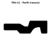 Llave en blanco TRU-11 - perfil (ranura)