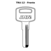 Llave en blanco TRU-12 - frente