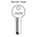 Llave en blanco TRU-13D - frente