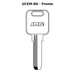 Llave en blanco UCEM-8D - frente