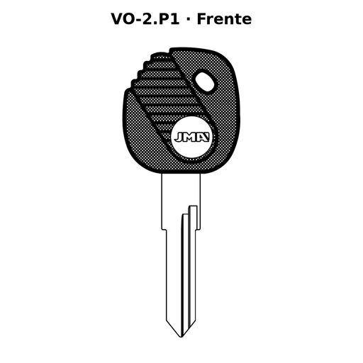 Llave en blanco VO-2.P1 - frente