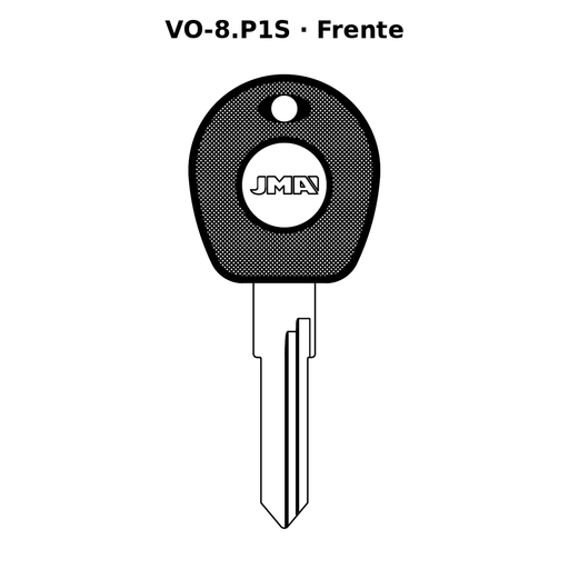 Llave en blanco VO-8.P1S - frente
