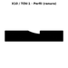 Llave en blanco X10 / TOV-1 - perfil (ranura)