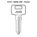 Llave en blanco X119 / YAMA-18D - frente