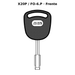 Llave en blanco X20P / FO-6.P - frente