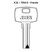 Llave en blanco X21 / TOV-5 - frente