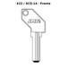 Llave en blanco X22 / SCO-14 - frente