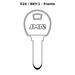 Llave en blanco X24 / BKY-1 - frente