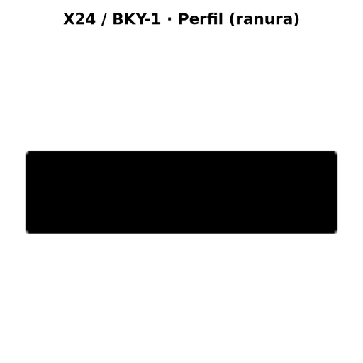 Llave en blanco X24 / BKY-1 - perfil (ranura)