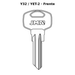 Llave en blanco Y32 / YET-2 - frente