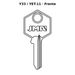 Llave en blanco Y33 / YET-11 - frente