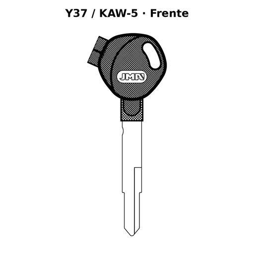 Llave en blanco Y37 / KAW-5 - frente