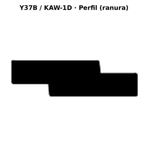 Llave en blanco Y37B / KAW-1D - perfil (ranura)