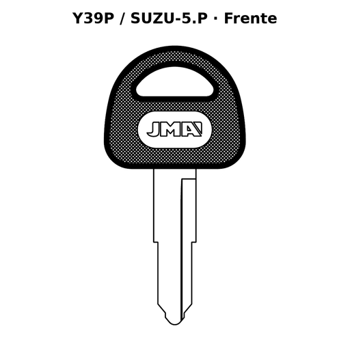 Llave en blanco Y39P / SUZU-5.P - frente