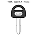 Llave en blanco Y39P / SUZU-5.P - frente