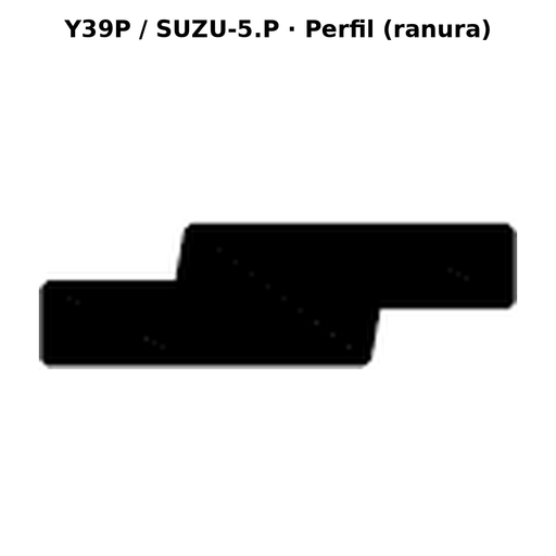 Llave en blanco Y39P / SUZU-5.P - perfil (ranura)