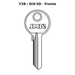 Llave en blanco Y3B / DIX-5D - frente