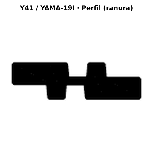 Llave en blanco Y41 / YAMA-19I - perfil (ranura)