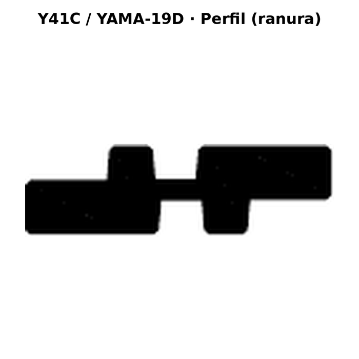 Llave en blanco Y41C / YAMA-19D - perfil (ranura)
