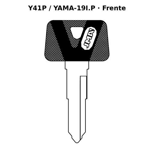 Llave en blanco Y41P / YAMA-19I.P - frente