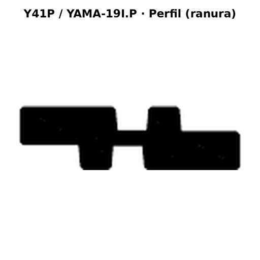 Llave en blanco Y41P / YAMA-19I.P - perfil (ranura)