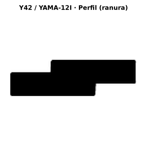 Llave en blanco Y42 / YAMA-12I - perfil (ranura)