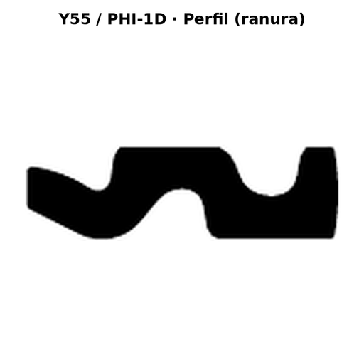 Llave en blanco Y55 / PHI-1D - perfil (ranura)