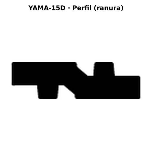 Llave en blanco YAMA-15D - perfil (ranura)