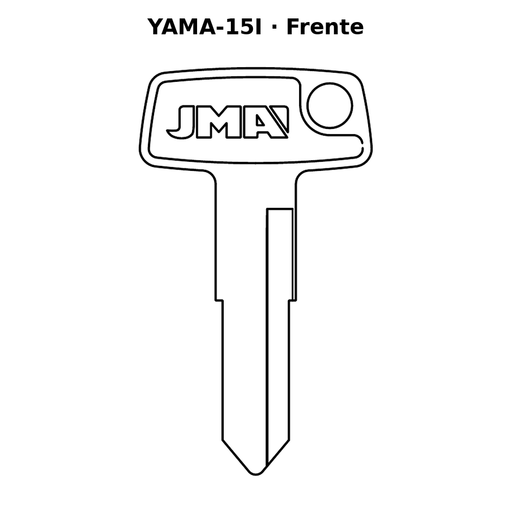 Llave en blanco YAMA-15I - frente