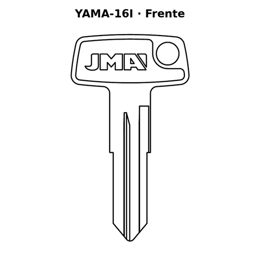 Llave en blanco YAMA-16I - frente