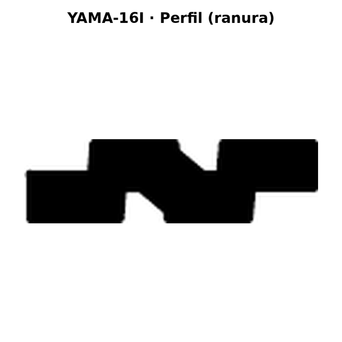 Llave en blanco YAMA-16I - perfil (ranura)