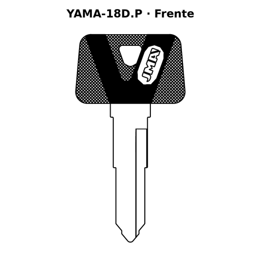 Llave en blanco YAMA-18D.P - frente
