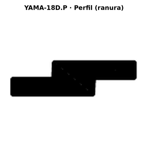Llave en blanco YAMA-18D.P - perfil (ranura)