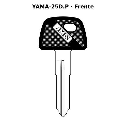 Llave en blanco YAMA-25D.P - frente