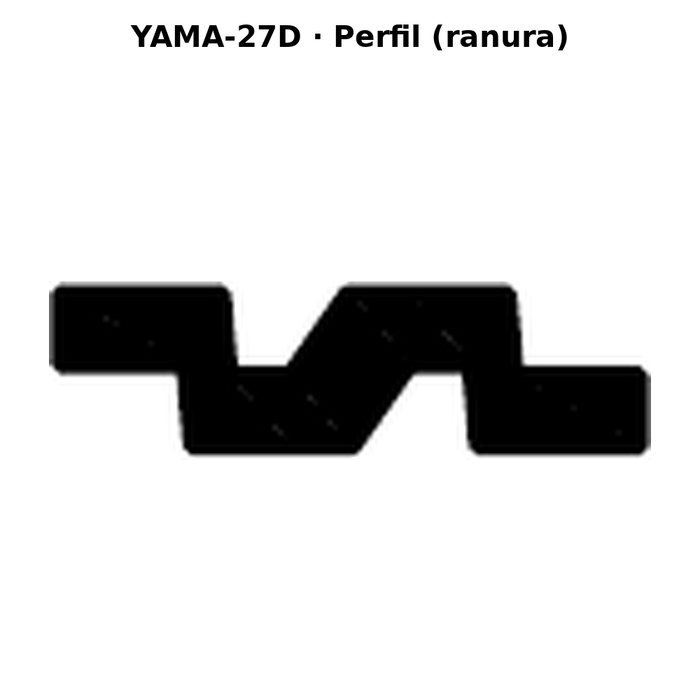 Llave en blanco YAMA-27D - perfil (ranura)
