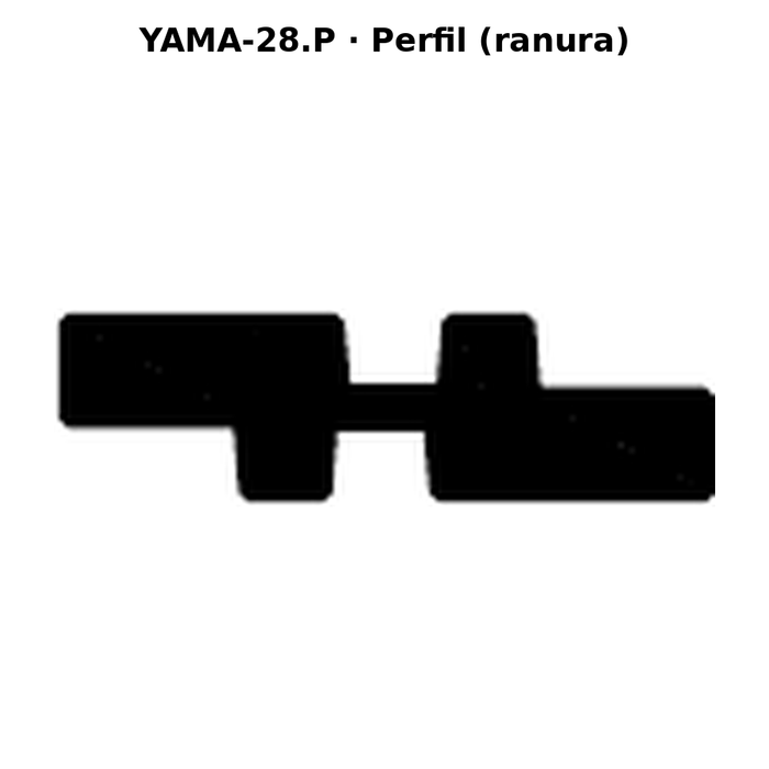 Llave en blanco YAMA-28.P - perfil (ranura)