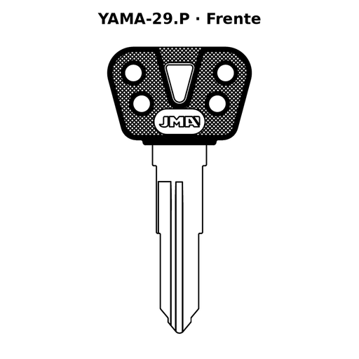 Llave en blanco YAMA-29.P - frente
