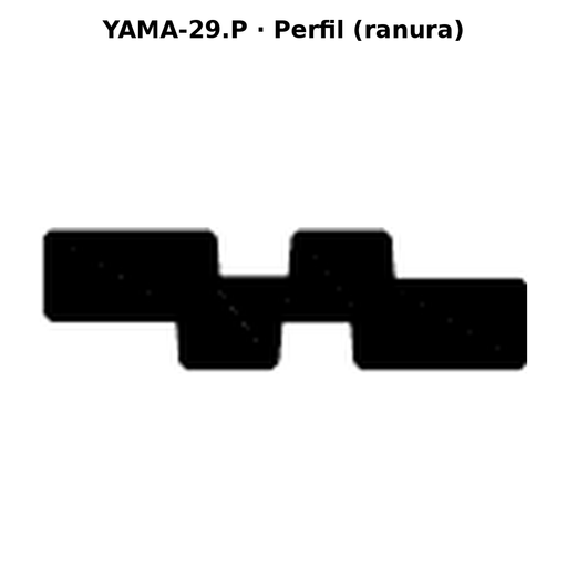 Llave en blanco YAMA-29.P - perfil (ranura)