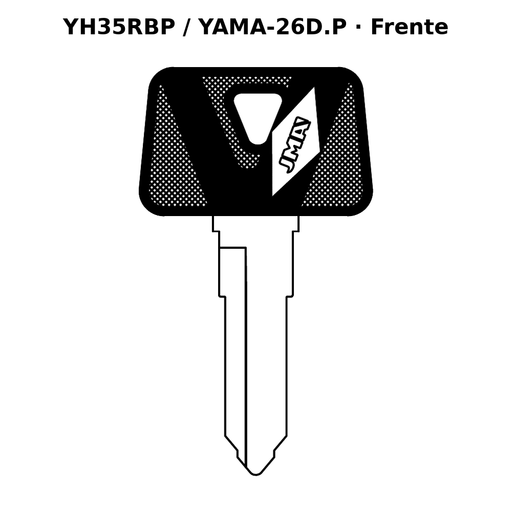 Llave en blanco YH35RBP / YAMA-26D.P - frente