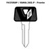 Llave en blanco YH35RBP / YAMA-26D.P - frente