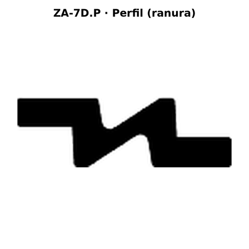 Llave en blanco ZA-7D.P - perfil (ranura)