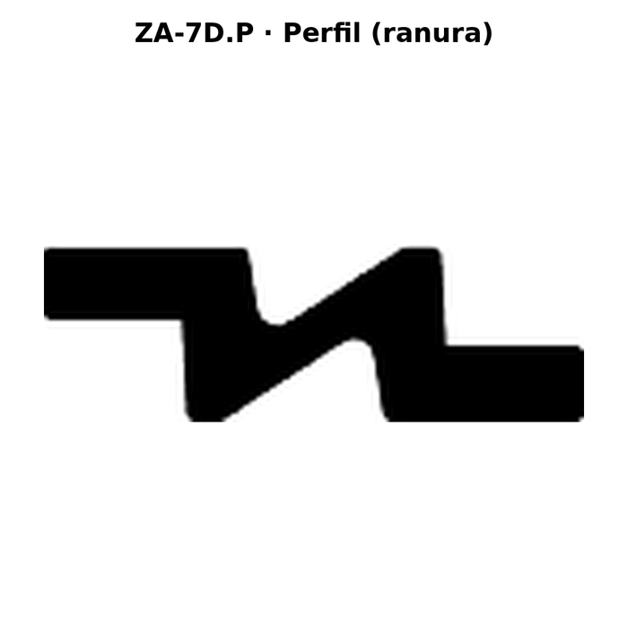 Llave en blanco ZA-7D.P - perfil (ranura)