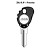 Llave en blanco ZA-9.P - frente