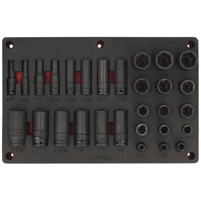 JGO URREA CH242P (SP1) DADOS DE IMPACTO 1/2 MM HEXAGONALES CON 30 PIEZAS