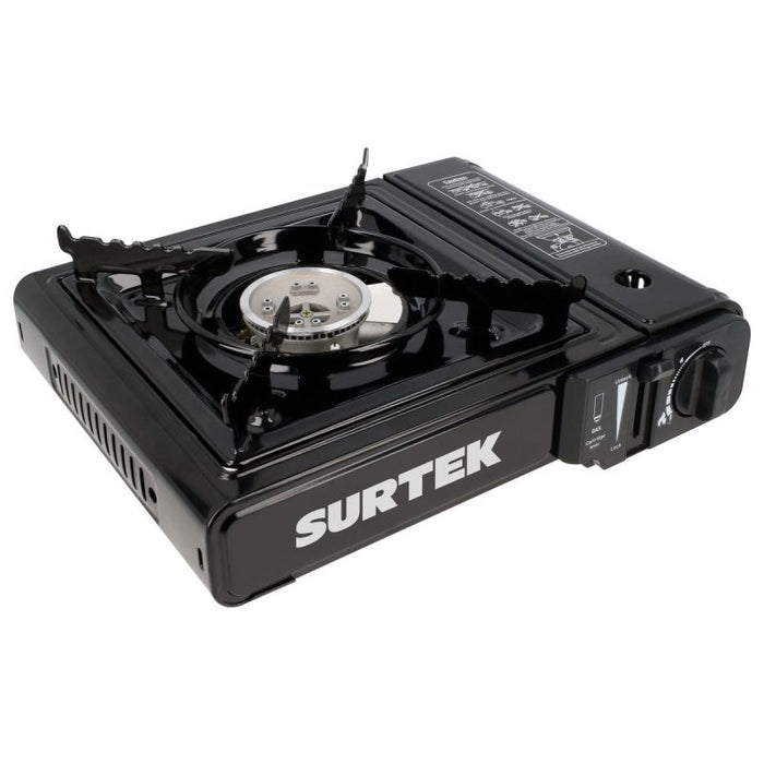 ESTUFA SURTEK ESPO1 PORTATIL PARA CAMPISMO DE LATA DE 1/4 DE VUELTA