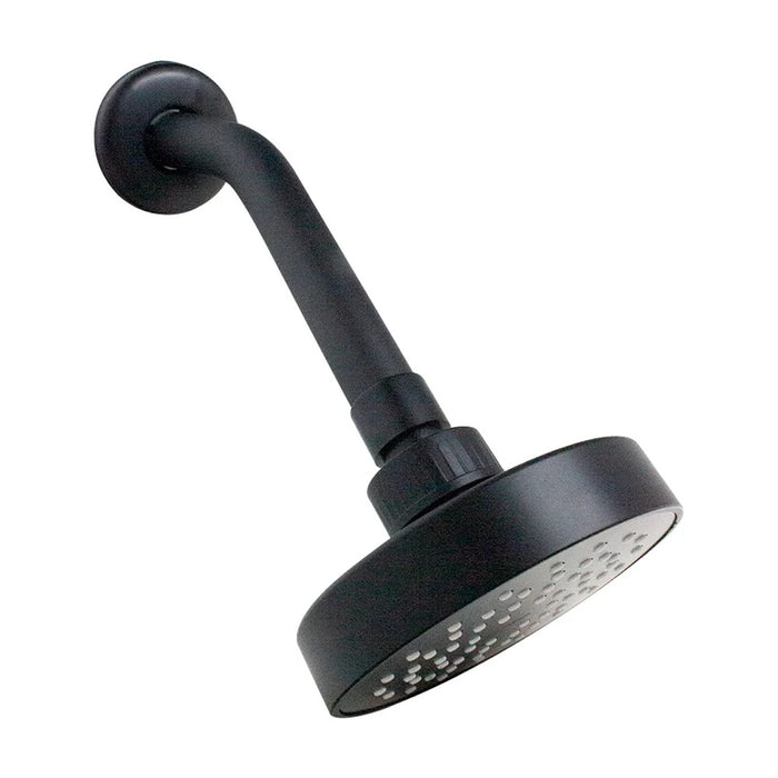 REGADERA CNX RCT316 REDONDA 4" CON BRAZO Y CHAPETON ABS NEGRO MATE